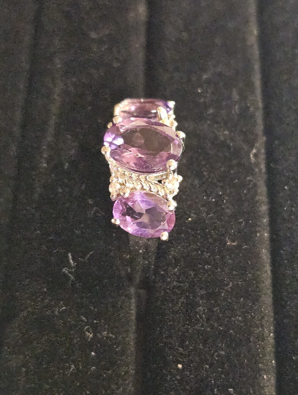 Purple Amethyst Ring Size 7 - Picture 4 of 6